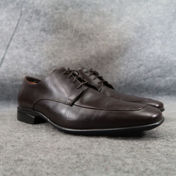 To Boot Shoes Mens 9 Oxford Derby Classic Leather Square Toe Formal Adam Derrick - Picture 1 of 16